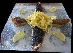 白身魚のプロヴァンス風パン粉焼き