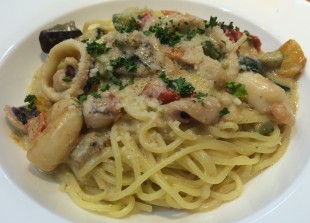 スパゲティ　タプナードノアール