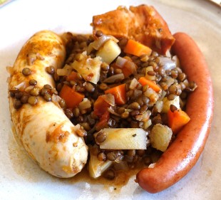 Lentilles Vertes du Puy a la Provencale レンズ豆のプロヴァンス風
