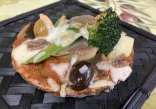 ラタトゥイユとアンチョビのタルティーヌ